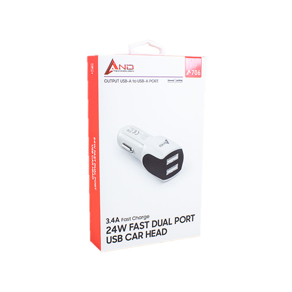 AND AND-706 3.4 24W ÇİFT USB OTO BAŞLIĞI Görsel 1